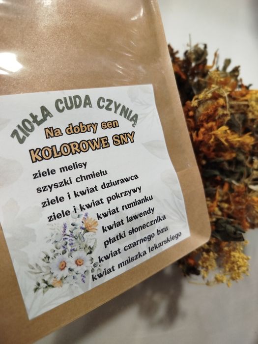 Herbata naturalna ziołowa na sen Kolorowe Sny