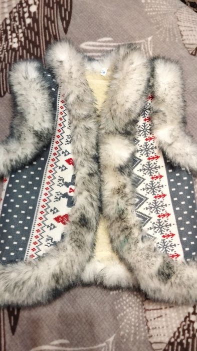 Жилетка з овечої вовни дитяча