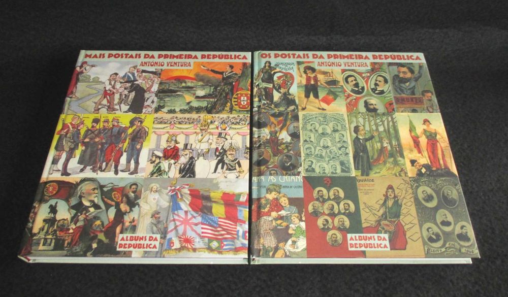 Livros Álbuns da República Postais Caricaturas Cartazes da Primeira