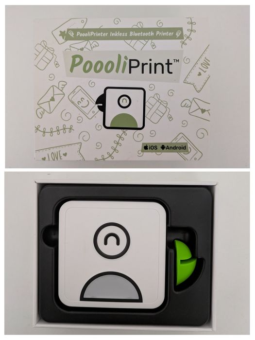 Mini Máquina impressão térmica Bluetooth Poooliprint