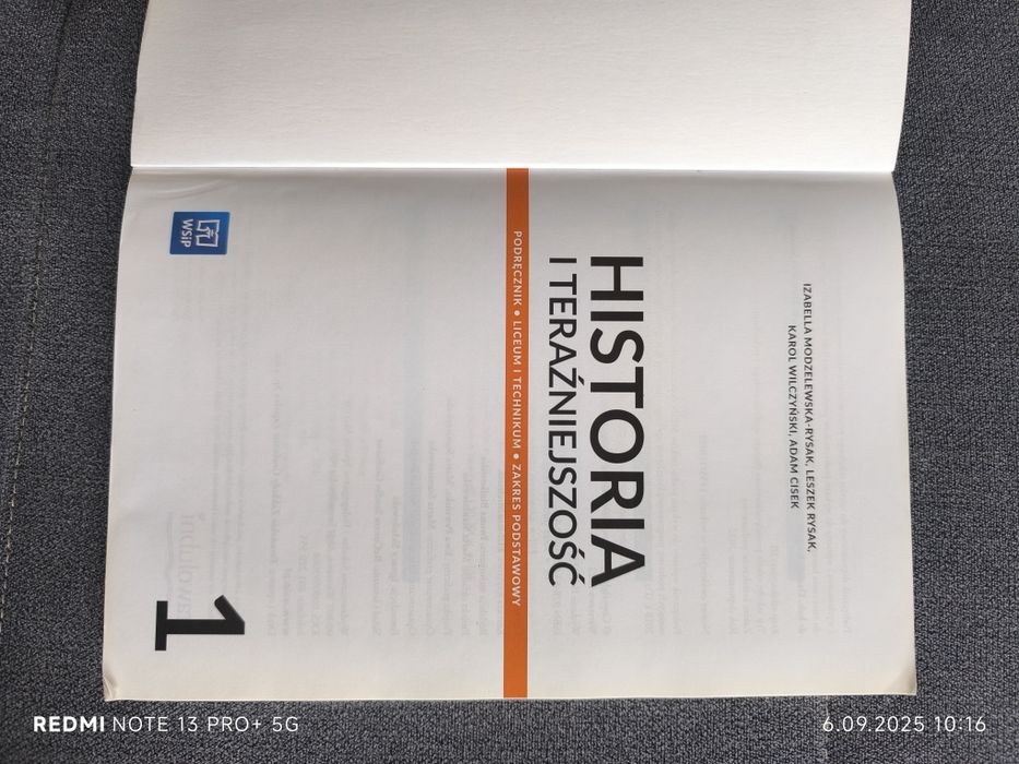 Historia i teraźniejszość 1 WSiP