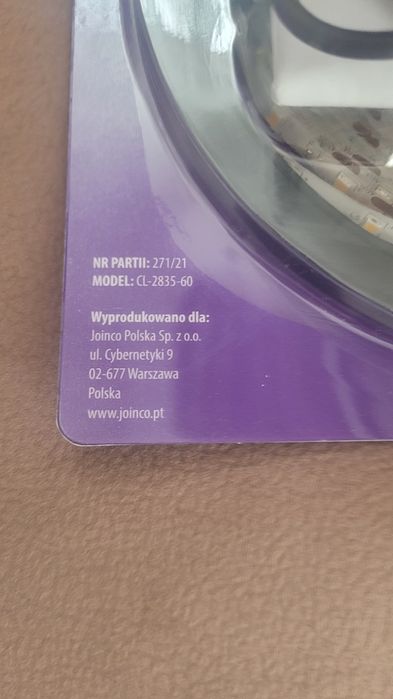 Taśma LED z regulacją barwy - ciepła. 5m - 2 op(10m) 18W pilot