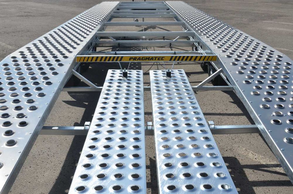 Лавета PRAGMATEC тривісний для перевезення двох авто, лафет, прицеп