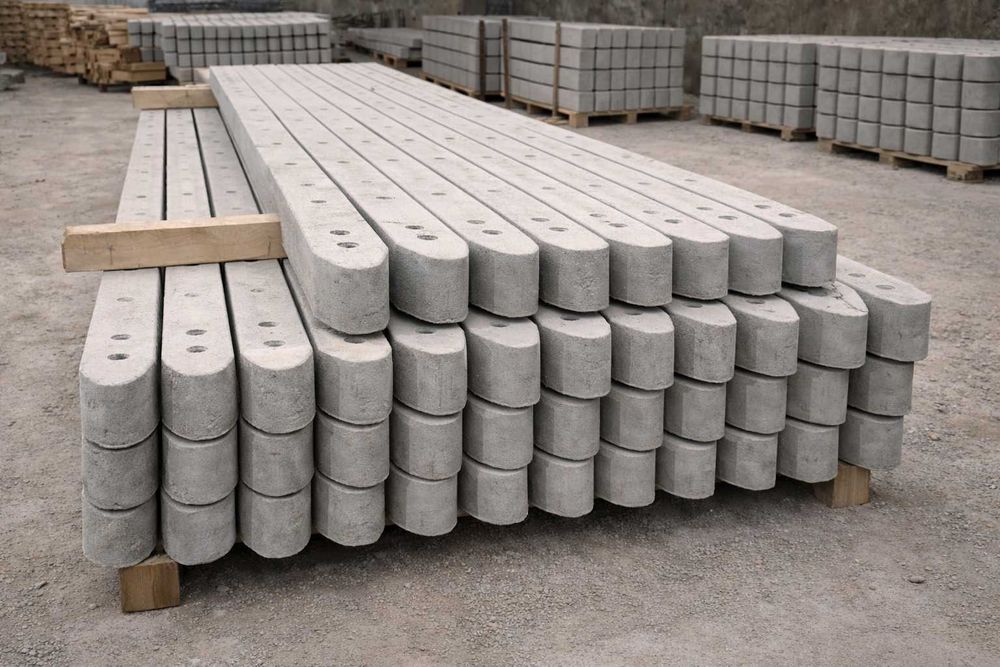 Słupki betonowe ogrodzeniowe sadownicze 200-350 cm Zbrojone Transport