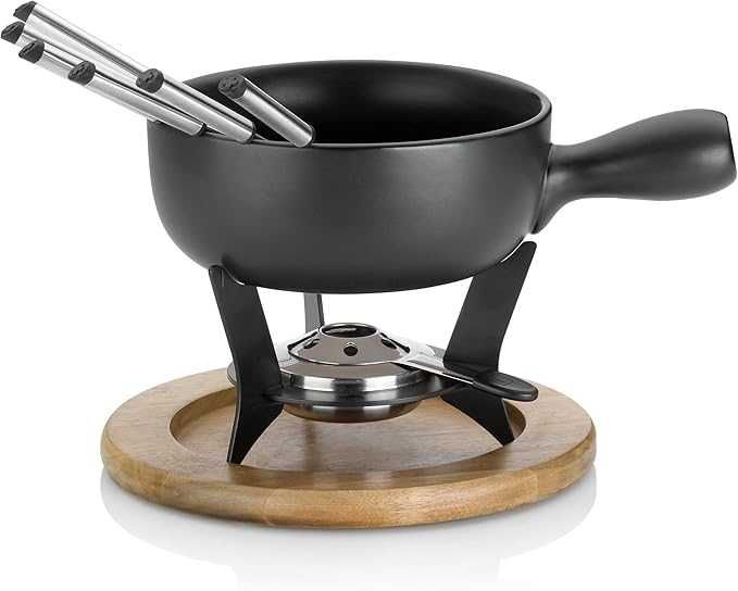Zestaw do fondue serowego ceramiczny KELA Country K3