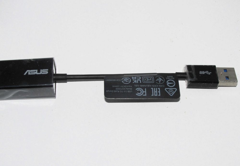 Adaptador ASUS Dongle OH102 USB 3.0 to RJ45 1000 Mbps NOVO