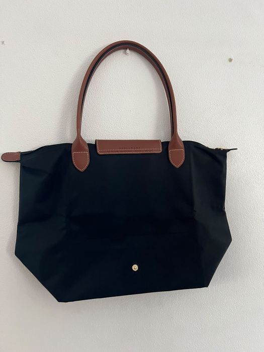 Mala Longchamp  preta e  castanha