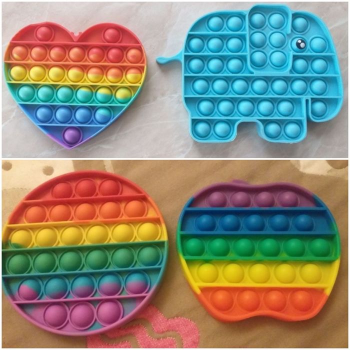 Іграшки антистрес POP IT Форми СЕРЦЕ ТА СЛОНИК та інші