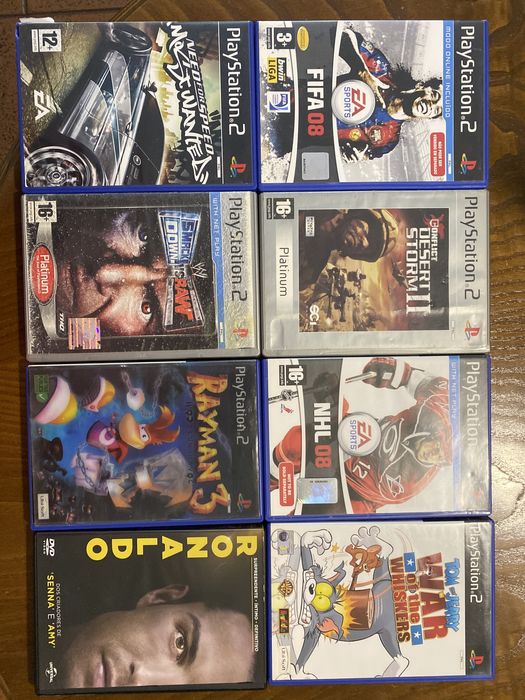 Jogos para ps2 e um filme