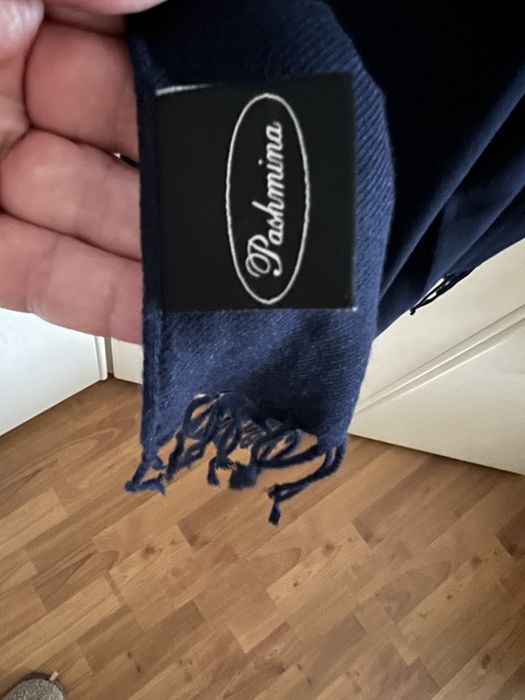 Шарф палантин синий