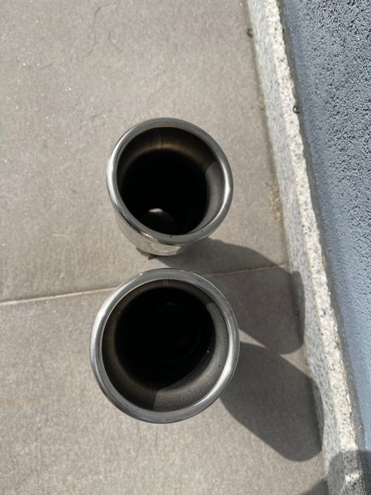 Ponteiras IE POWER inox redondas 80mm