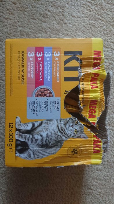 Karma pełnoporcjowa dla dorosłych kotów w sosie Kitty 9x100g