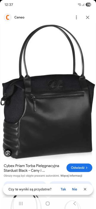 Torba do wozka Cybex czarna