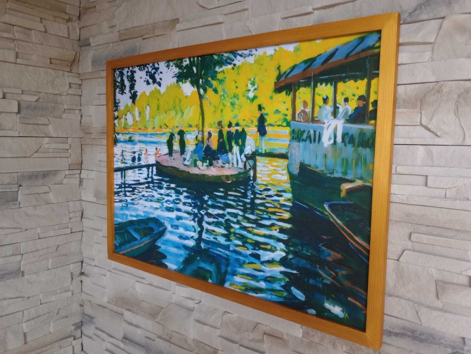 Obraz na płótnie - La Grenouillère, Claude Monet, 50x70