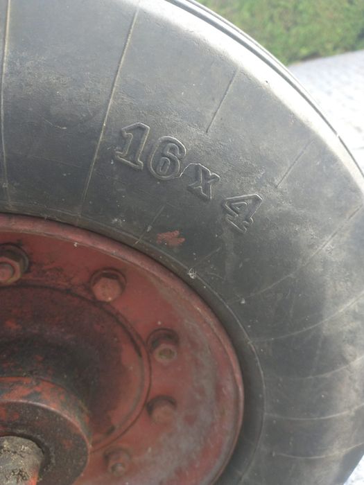 Taczka drewniana na łożyskach, dętka.