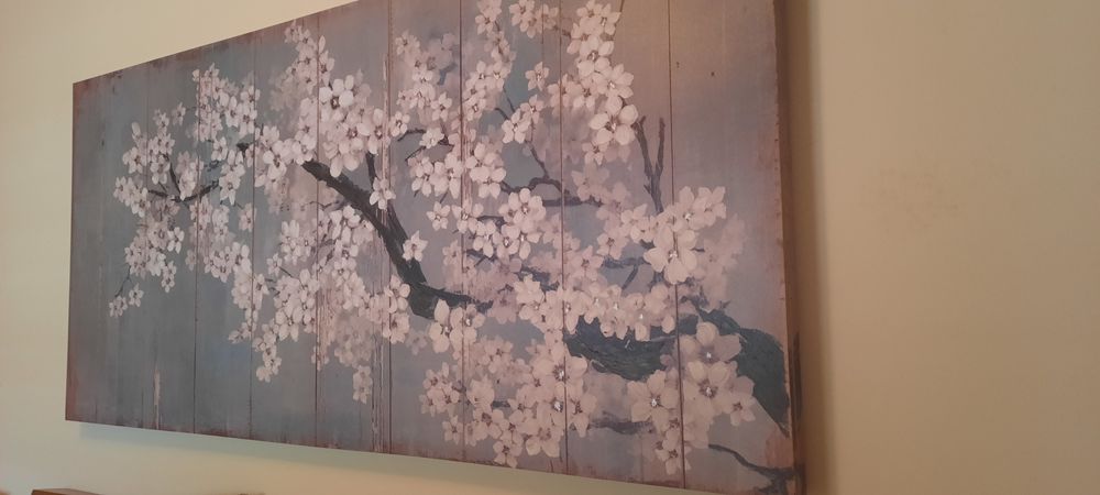 Tela em madeira pintada  de 1,50 x70