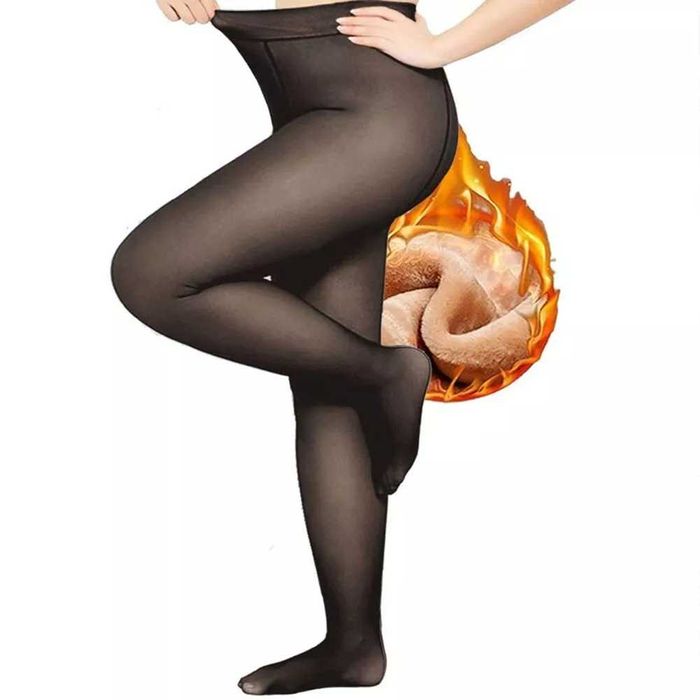 300 Den Колготы зимние Термо на меху большой размер утяжка 75-120 кг.