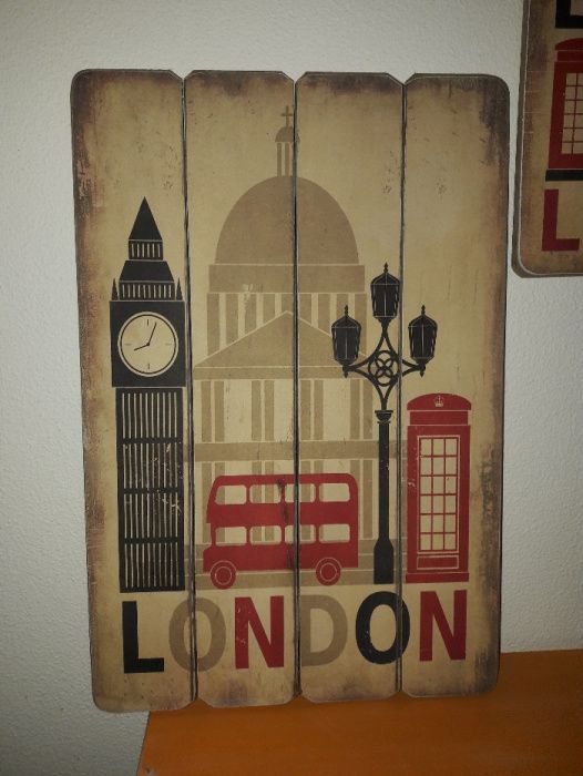 Quadros / Placas decorativas Londres