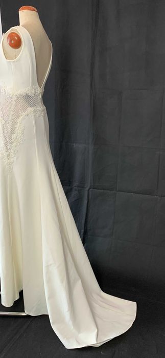 Nowa Suknia Ślubna M 38 Ivory satynowa boho cywilny wesele poprawiny