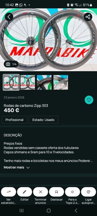 Acessórios para bicicletas oportunidades