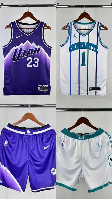 Jerseys NBA Calção Cleveland, Phoenix, Mavs, Celtics, Magic, Kings