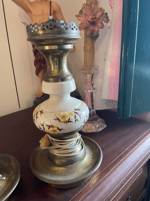 Candeeiros de mesa cabeceira vintage