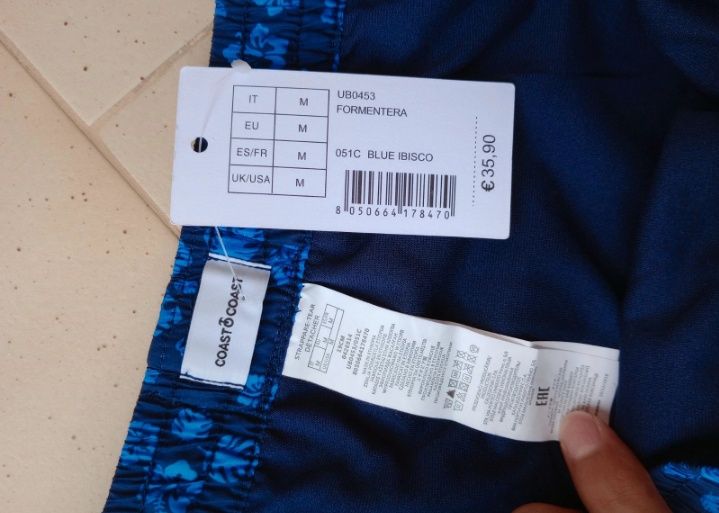 Calções Bermudas de banho praia