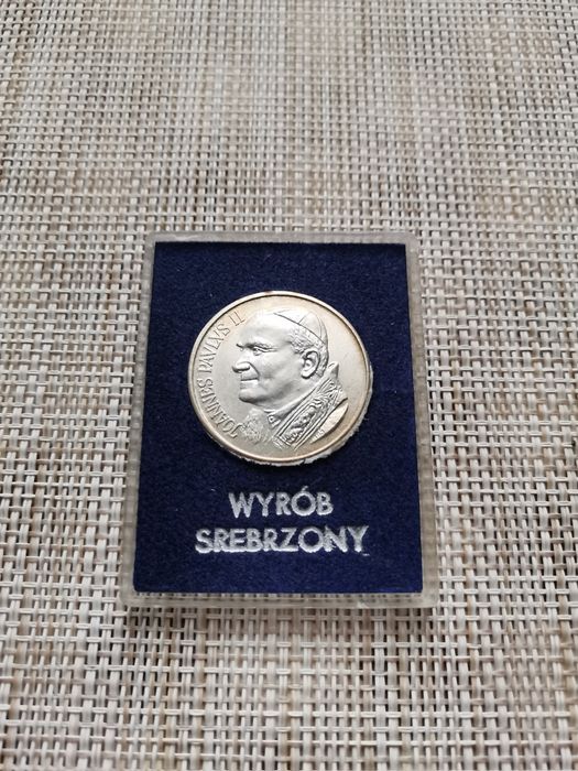 Jan Paweł II moneta wyrób srebrzony 1983 rok