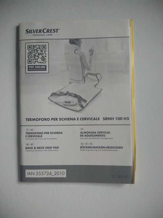 Almofada cervical com massagem e aquecimento