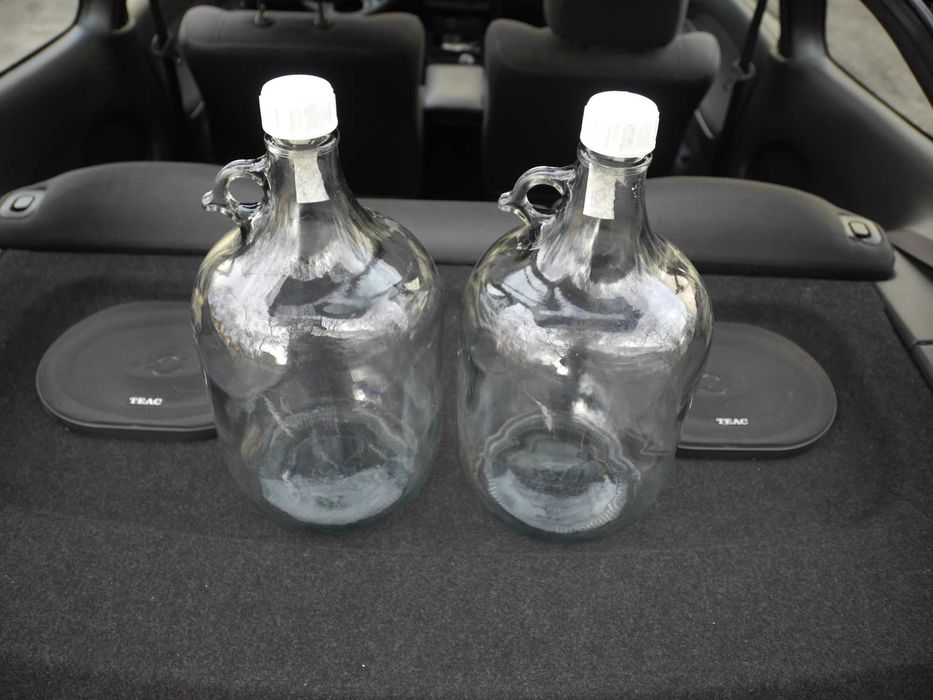 Бутель Бутлі скляні Сулія 5 літрів Бутиль для вина, напоїв Є кількість