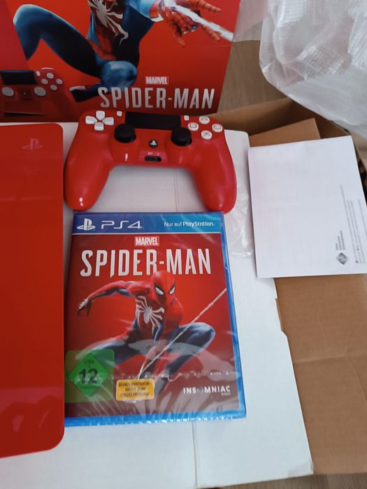 PS4 Spider-Man Limited Edition 1TB+Caixa+Jogo+Comando Original - otima