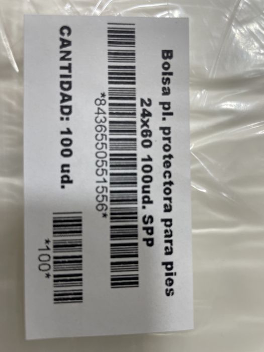 Bolsas plasticas para bacias de pedicure