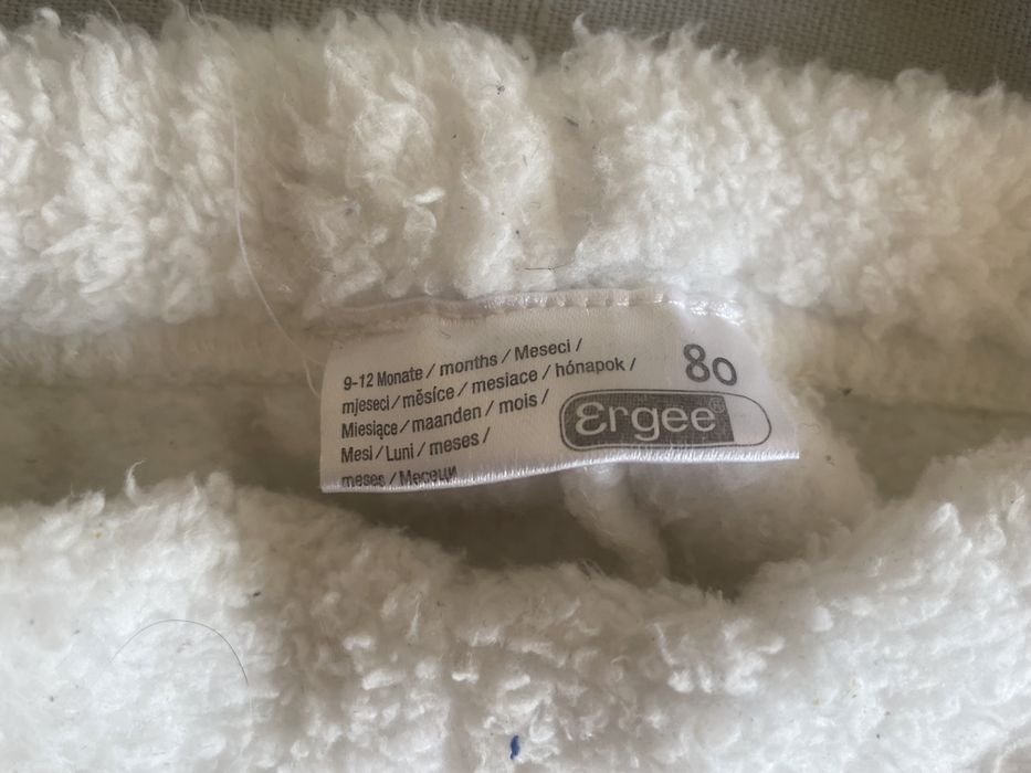 Komplet chłopięcy miś biały 80 Ergee Kik zestaw