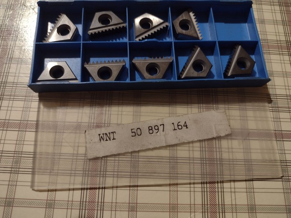 Płytki do gwintowania NPT ISO. Płytki WNT