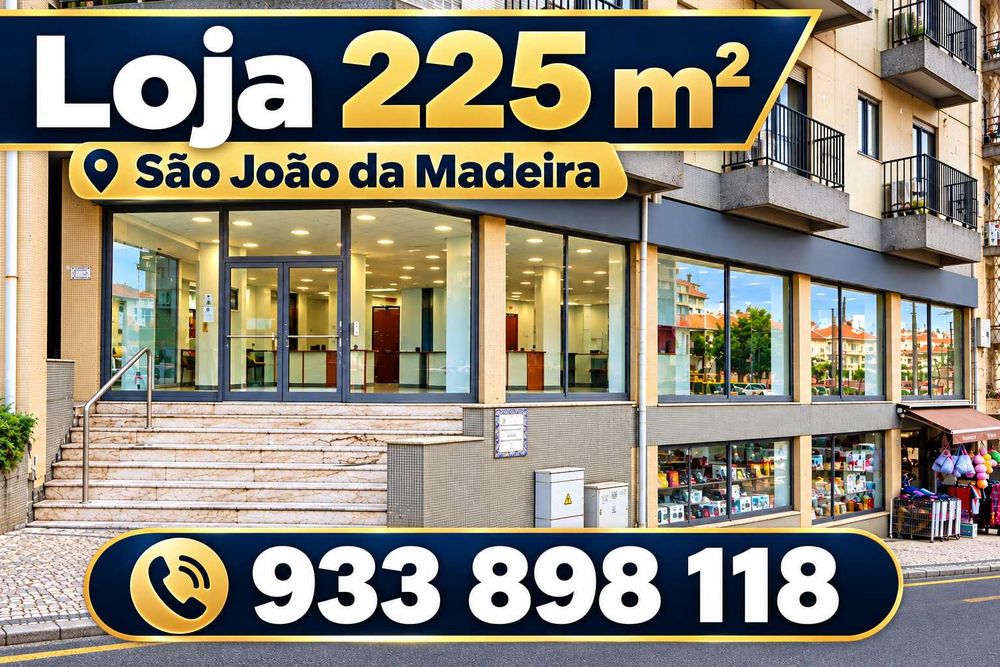 Loja 225 m² em São João da Madeira