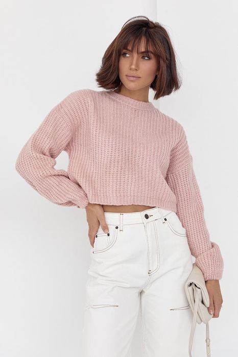 Теплий рожевий джемпер