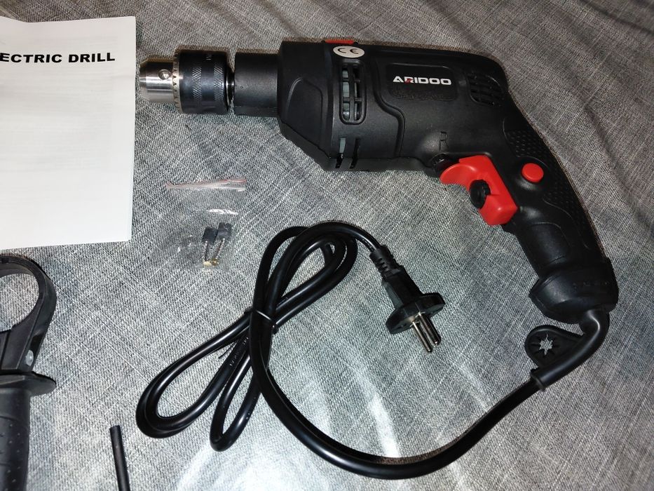 Berbequim de impacto elétrico 220V, 3000 RPM, mandril de 13 mm (Artigo Novo)