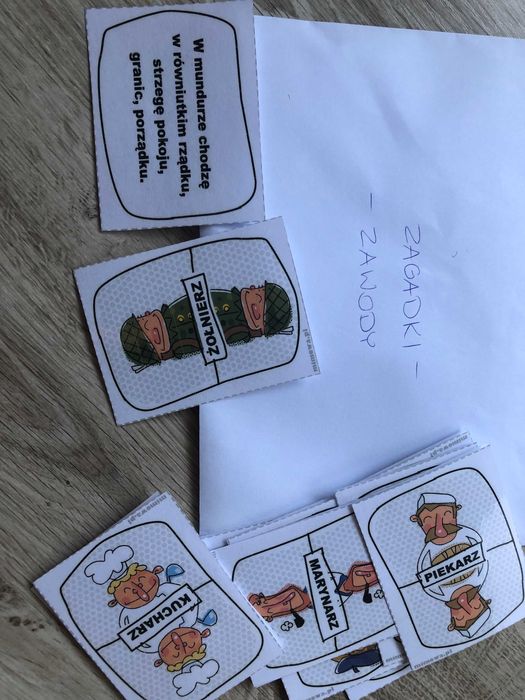 Pomoce logopedyczne. Zagadki.