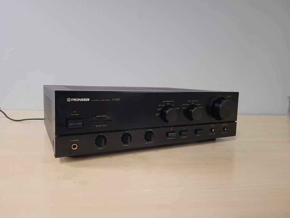 Wzmacniacz Pioneer A-445 czarny – mocny , stereo, w pełni sprawny