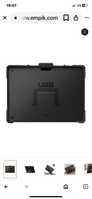 Etui do Urban Armor Gear do Microsoft Surface Pro 9 z podstawką UAG Metropolis SE czarne