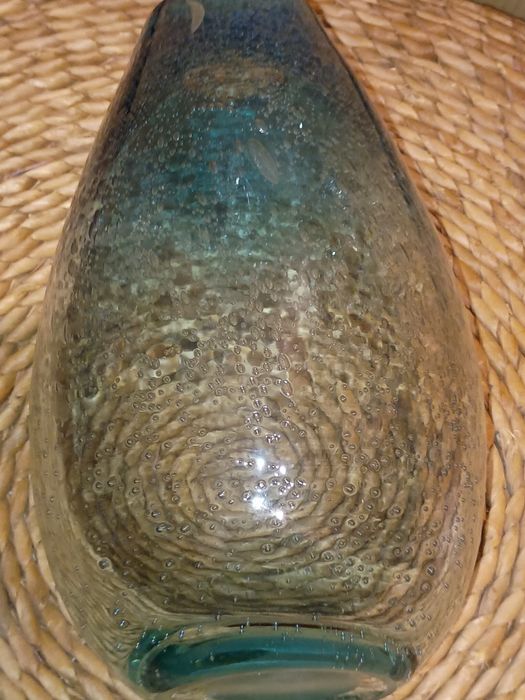 Дизайнерская Большая Ваза  Habitat из выдувного стекла