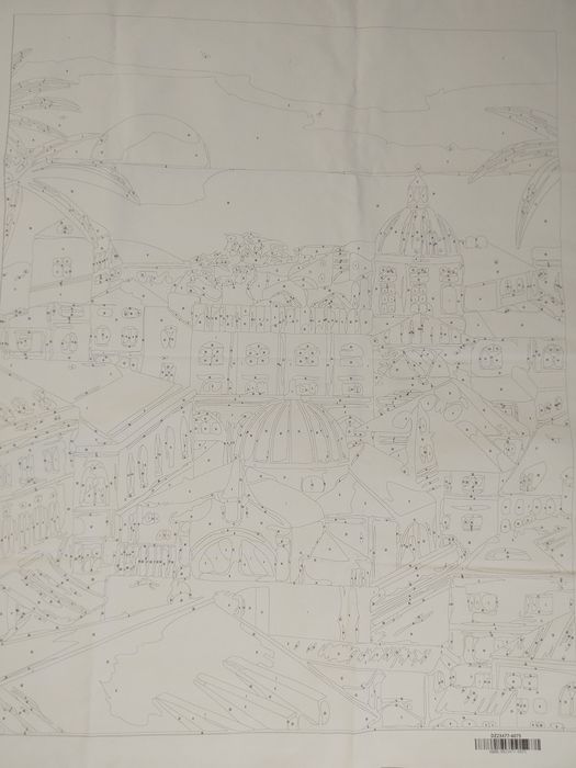 Malowanie po numerach 60x75 miasto