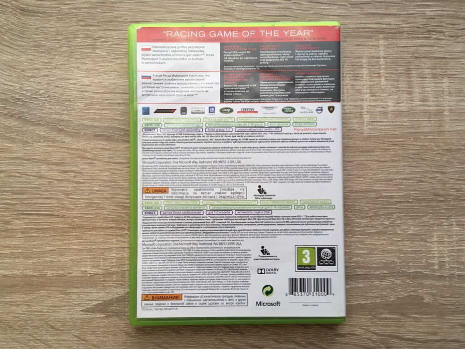 Forza Motorsport 4 - Xbox 360 - PL - stan Używany, sprawny 100%