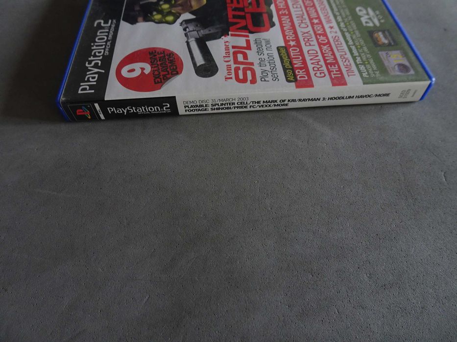 Jogo Playstation 2 PS2 Tom Claney's Splinter Cell demos