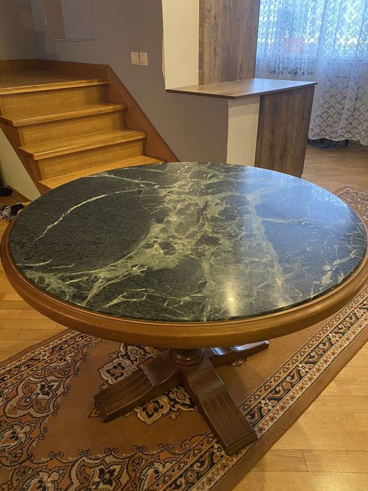 Стіл дерево - мармур.