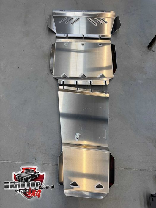 KOMPLET Osłon Aluminiu 6mm VW AMAROK Silnik/CHŁODNICA/Skrzynia 2012-22