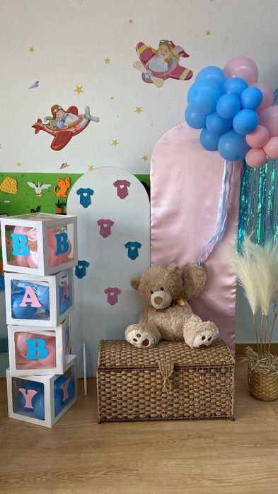 Decoração chá de bebé, chá revelacão