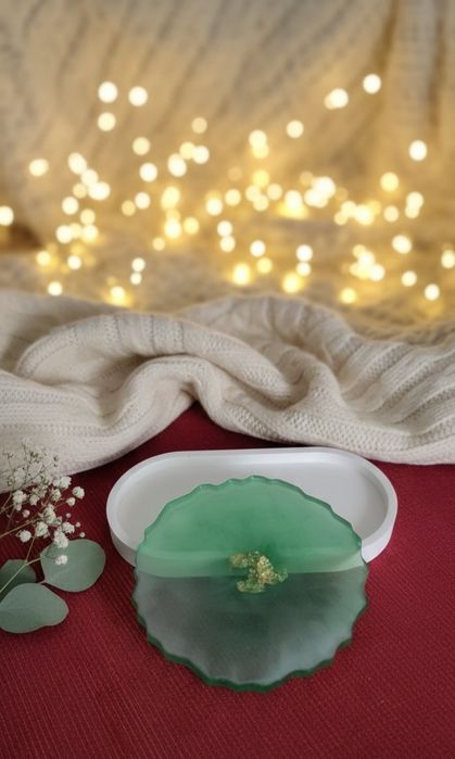 Podstawki dekoracyjne z żywicy epoksydowej