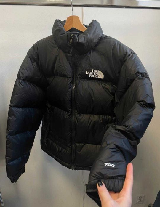 markowa kurtka North face czarna puchowa zimowa NOWA