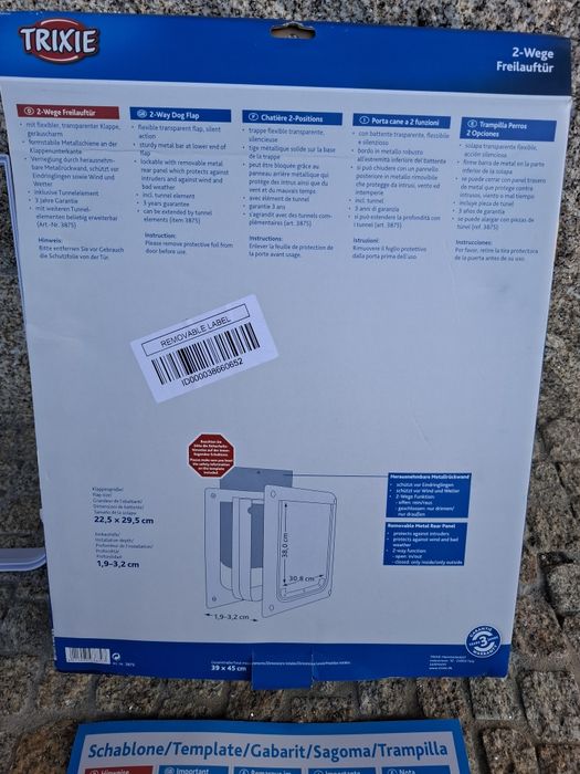 Porta para cão 2 posições M–XL Trixie para cão grande